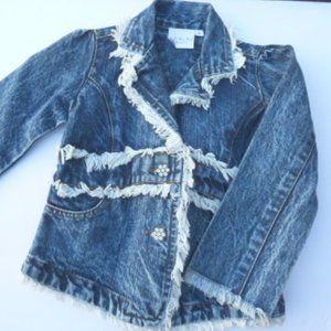 Ooh La La Couture Girl- Western Glamour Jean Jacket - Size 5